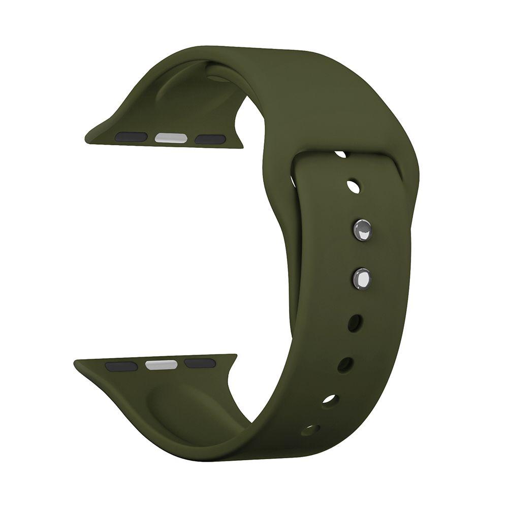 Ремешок Lyambda Altair для Apple Watch 38/40/41mm, Силикон, оливковый - 0