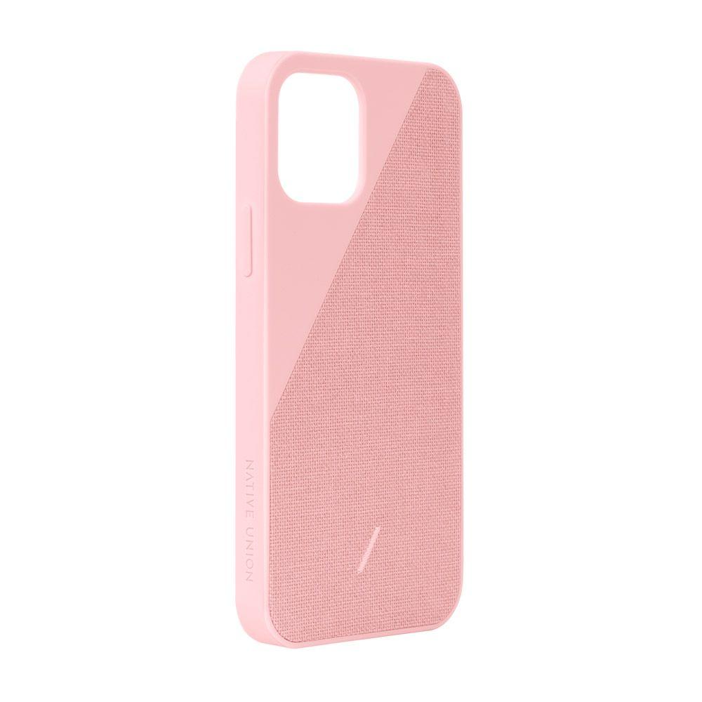 Чехол-накладка Native Union Clic Canvas для iPhone 12 Pro Max, поликарбонат, розовый/ткань - 2