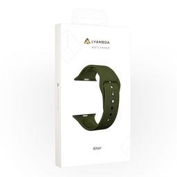 Ремешок Lyambda Altair для Apple Watch 42mm/44mm, Универсальный, силикон, оливковый— фото №1