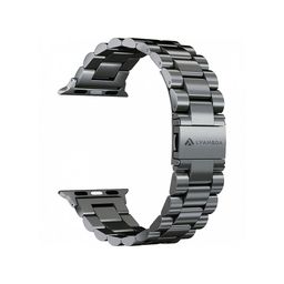 Ремешок Lyambda Keid для Apple Watch 42mm/44mm/45mm, Универсальный, нержавеющая сталь, черный— фото №0