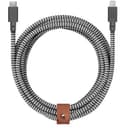 Кабель Native Union Belt Cable USB-C / Lightning 3м, зебра