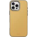 Чехол-накладка Uniq Lyden DS для iPhone 16 Pro, экокожа, желтый/серый
