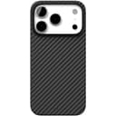 Чехол-накладка VLP Kevlar Case для iPhone 17 Pro, кевлар, черный