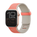 Ремешок Uniq Revix IV reversible Magnetic для Apple Watch 49mm 45mm/46mm/49mm, силикон, коралловый/бежевый
