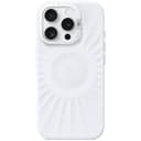 Чехол-накладка PYNANA Starlight для iPhone 16 Pro Max, экокожа, белый
