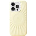 Чехол-накладка PYNANA Starlight для iPhone 16 Pro, экокожа, желтый