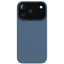 Чехол-накладка VLP Kevlar Case для iPhone 18 Pro, кевлар, синий
