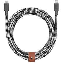 Кабель Native Union Belt Cable USB-C / Lightning 3м, зебра - 0