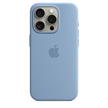 Чехол-накладка Apple MagSafe для iPhone 15 Pro, силикон, зимний синий - 0