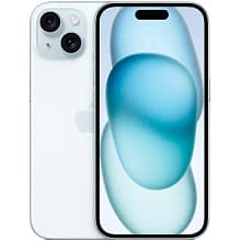 Смартфон Apple iPhone 15 nano SIM+eSIM 256GB, голубой (Blue) - 0