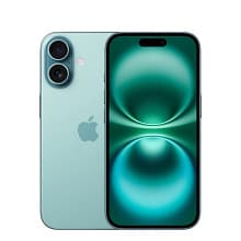 Смартфон Apple iPhone 16 nano SIM+eSIM 256GB, бирюзовый (Teal) - 0