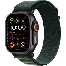 Смарт-часы Apple Watch Ultra 2 GPS + Cellular 49mm (корпус - черный титан, ремешок Alpine Loop темно-зеленый, размер L) - 0