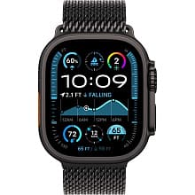 Смарт-часы Apple Watch Ultra 2 GPS + Cellular 49mm (корпус - черный титан, ремешок Milanese Loop черный, размер S) - 1