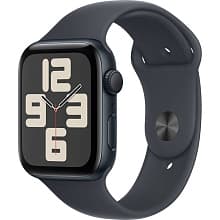 Смарт-часы Apple Watch SE GPS 44mm (корпус - темная ночь, ремешок Sport Band темная ночь, размер M/L) - 0