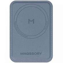 Кардхолдер Magssory Duo MagSafe, экокожа, кобальт - 0