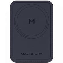 Кардхолдер Magssory Duo MagSafe, экокожа, синий - 0