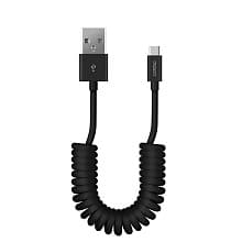 Кабель Deppa витой USB / USB-C, 2A 1,5м, черный - 1