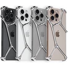 Чехол-накладка YNOT Shell для iPhone 16 Pro Max, авиационная сталь, серебристый - 3