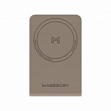 Кардхолдер Magssory Tripod Magnetic Vlog Wallet MagSafe с функцией штатива, экокожа, латте - 1
