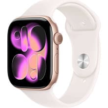 Смарт-часы Apple Watch Series 11 GPS 46mm (корпус - розовое золото, ремешок Sport Band светло-розовый, размер S/M) - 0