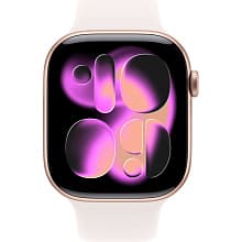 Смарт-часы Apple Watch Series 11 GPS 46mm (корпус - розовое золото, ремешок Sport Band светло-розовый, размер S/M) - 1
