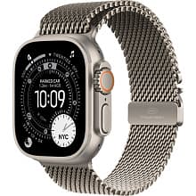 Смарт-часы Apple Watch Ultra 3 GPS + Cellular 49mm (корпус - натуральный титан, ремешок Milanese Loop натуральный титан, размер L) - 0