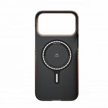 Чехол-накладка Pitaka Ultra-Slim для iPhone 17 Pro, кевлар, оранжевый - 3