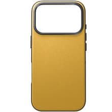 Чехол-накладка Uniq Lyden DS для iPhone 17 Pro Max, экокожа, желтый/серый - 1