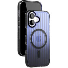 Чехол-накладка VLP Pulse Case для iPhone 17, полиуретан/алюминий, черный - 1