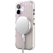 Чехол-накладка VLP Pulse Case для iPhone 17, полиуретан/алюминий, перламутровый - 2
