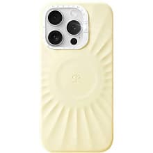 Чехол-накладка PYNANA Starlight для iPhone 16 Pro, экокожа, желтый - 0