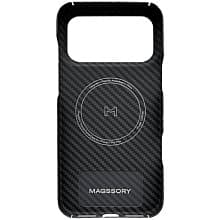 Чехол-накладка Magssory Aramid Frame для iPhone 17 Pro, кевлар, черный - 1