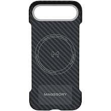 Чехол-накладка Magssory Aramid Zero для iPhone Air, кевлар, черный - 1