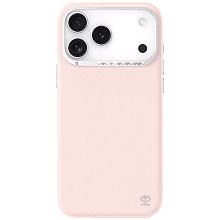 Чехол-накладка PYNANA Starry Series Swarovski для iPhone 17 Pro Max, полиуретан/экокожа, розовый - 0