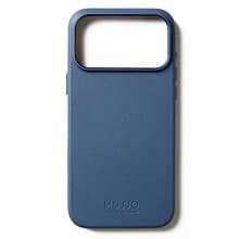 Чехол-накладка Mujjo Leather для iPhone 17 Pro Max, кожа, синий - 0
