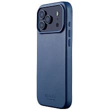 Чехол-накладка Mujjo Leather для iPhone 17 Pro Max, кожа, синий - 1