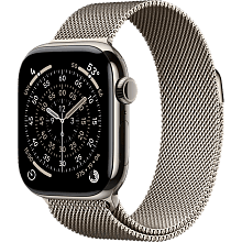Смарт-часы Apple Watch Series 11 GPS + Cellular 42mm (корпус - натуральный титан, ремешок Milanese Loop натуральный титан, размер One Size) - 0