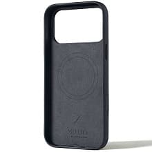 Чехол-накладка Mujjo Leather для iPhone 17 Pro Max, кожа, серый - 2