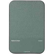 Внешний аккумулятор Native Union Classic Magnetic Qi2 5000 мАч, зеленый - 0