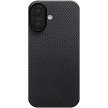Чехол-накладка Pitaka Ultra-Slim Case для iPhone 17, арамид (кевлар), черный - 0