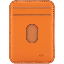 Кардхолдер uBear Split MagSafe, экокожа, оранжевый - 0