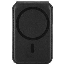 Кардхолдер uBear Fold MagSafe, экокожа, черный - 1