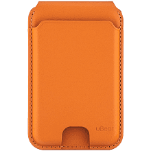 Кардхолдер uBear Fold MagSafe, экокожа, оранжевый - 0
