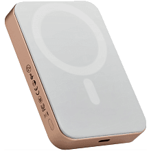 Внешний аккумулятор c БЗУ Pitaka Power Bank Qi2 10000 мАч, золотой - 3