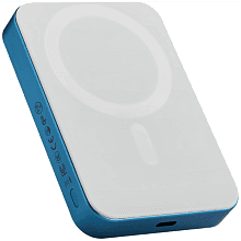Внешний аккумулятор c БЗУ Pitaka Power Bank Qi2 10000 мАч, синий - 3