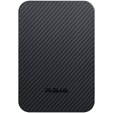 Внешний аккумулятор c БЗУ Pitaka Power Bank Qi2 10000 мАч, черный - 0