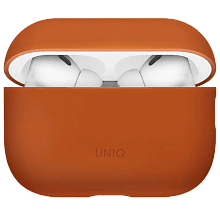 Чехол Uniq LINO оранжевый, для AirPods Pro 3 - 0