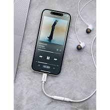 Переходник Deppa Type-C (M) - 3.5 mm jack (F) USB-C / jack 3.5mm, белый - 2