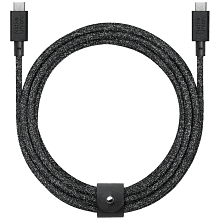 Кабель Native Union BELT CABLE USB-C / USB-C, 100Вт 3м, серый космос - 0