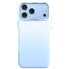 Чехол-накладка VLP Aster Pro Case для iPhone 18 Pro Max, силикон, голубой - 0
